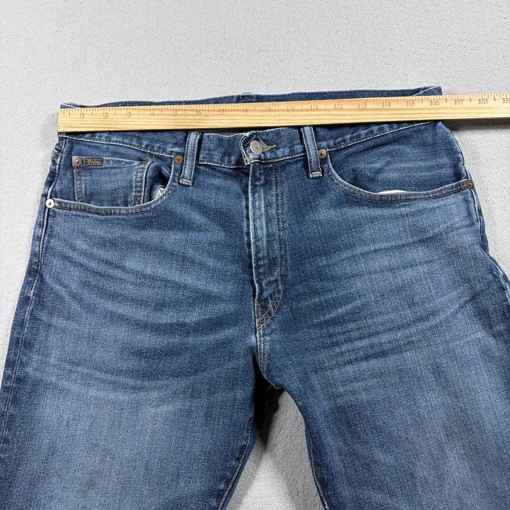 Polo Ralph Lauren Hampton Relaxed Jeans Mens 33x32 Blue Medium Wash Denim Pants